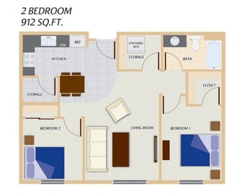 2 Bedroom